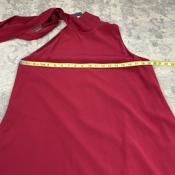 NWT EVE Black Halo Henna Sleeveless Gown Crimson Red Sz S - Picture 11 of 14